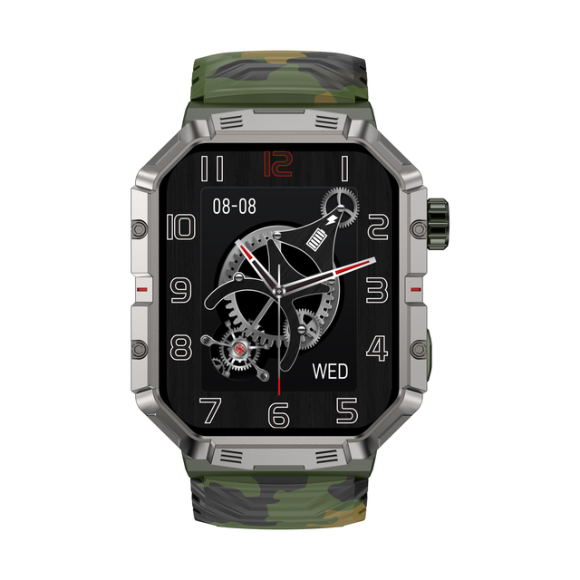Military-grade IP68 Three-defense Smart Watch Jerry 7012 Large Memory Chip 128M Fitness Tracker with Heart Rate, Sleep Monitor