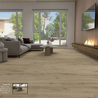 Revêtement de sol en vinyle de luxe commercial (LVT) à clipser, aspect marbre blanc antimicrobien de 5 mm avec couche d'usure de 20 mil