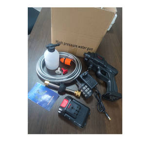 Pistola de Agua de Alta Presión <span class=keywords><strong>a</strong></span> Baterí<span class=keywords><strong>a</strong></span> de Acero Inoxidable para Lavado de Autos con 130 Bares y 1800W - Product Image 1
