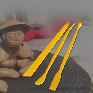 סט 3 חלקים של כלי אמנות לעיצוב פיסול וגילוף מפלסטיק לאמנים לדוגמנות - Product Image 3