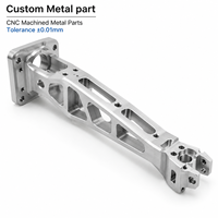 Composants d'armes de préhension à grande vitesse en aluminium 6061 usinés sur mesure par CNC pour l'assemblage électronique