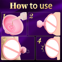 Masseur mammaire Rose, puissant stimulateur de mamelons, machine sans fil à vibrations rotatives pour femmes, jouets sexuels pour adultes