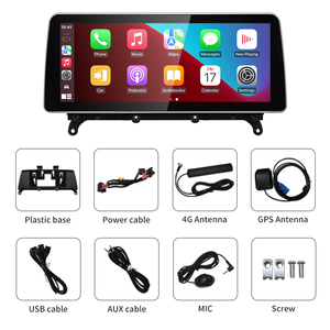 HFMidia Qualcomm Snapdragon 680 12.3 pouces CarPlay sans fil Android16 pour BMW F25 F26 Autoradio Bluetooth GPS - Product Image 6