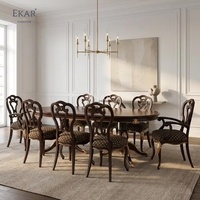 Fauteuil de salle à manger rembourré Marquise Regency |   Chaise classique française de luxe sculptée à la main - EKAR
