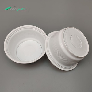 Vente en gros 1100ml de soupe ronde en plastique PP jetable/bol sans fuite pour l'emballage de salade et de nouilles à emporter au micro-ondes - Product Image 2