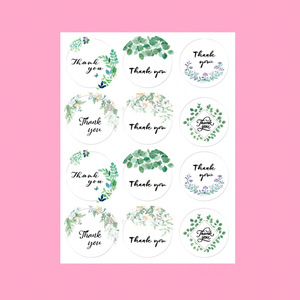 สติกเกอร์ปิดผนึกคราฟท์ลายการ์ตูนสัตว์รูปทรงกลมลายสายรุ้งขายส่งสติกเกอร์ขอบคุณแบบมีกาวในตัวสำหรับของขวัญ DIY - Product Image 4