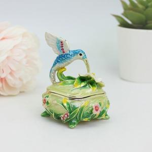 Металлическая шкатулка-украшение в виде тукана из пайета от производителя из Гуандуна, ручная работа, эмаль, для декора дома - Product Image 2