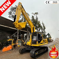 Excavatrice Komatsu Pc220-8N1 d'occasion, d'origine japonaise, 22 tonnes, 90% neuve, faible nombre d'heures, diesel, sur chenilles, hydraulique, certifiée CE, à vendre