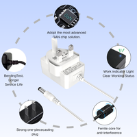 Adaptador de Corriente Ajustable MYIXI con Enchufe UKCA, 24w 22v 1.1a, 12v 2a, 24v 1a, 30v 800ma, 9.5v 2.5a, 16v 1.5a, DC 5.5mm X 2.1mm