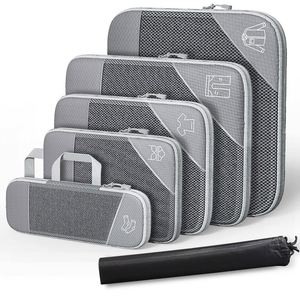 Compression 6-Piece Set Expansion <b>Clothes</b> and Shoes Travel <b>Storage</b> Bag for Luggage - Product Image 3