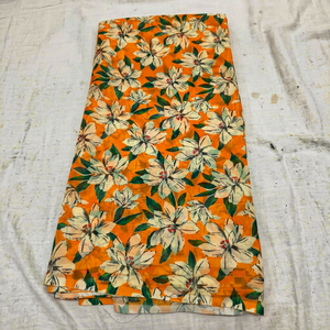 Tela de Organza Suave Premium con Diseño Floral, Material Elegante con Estampado de Flores para Diseñar Sarees, Vestidos y Trajes - Product Image 1