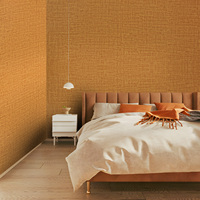 Papier peint PVC auto-adhésif imperméable à l'eau à texture lin et motifs géométriques pour chambre à coucher, salon, salle à manger, décoration murale