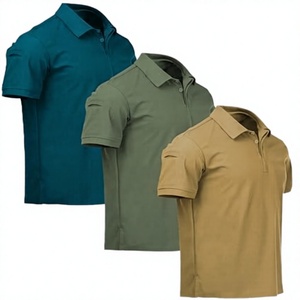 Camiseta Deportiva de Manga Corta para Hombre, de Alta Calidad, Anti-Pilling, de Secado Rápido, para Verano, Lisa, con Cuello Camisero, para Golf - Product Image 4