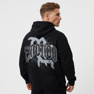 Sudadera con capucha unisex de alta calidad con cremallera y estampado directo de tinta blanca, diseño exclusivo Mixed EMOTION - Product Image 5