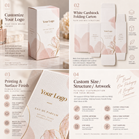 Boîte d'emballage personnalisée en carton recyclable avec logo pour gloss à lèvres, coffret cosmétique, sérum, savon, beurre corporel, et produits pour les cils