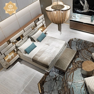 <span class=keywords><strong>Letto</strong></span> Matrimoniale di Ultima Generazione, Design Moderno e Lussuoso con <span class=keywords><strong>Testiera</strong></span> Imbottita in Pelle, Misura King Size - Product Image 3