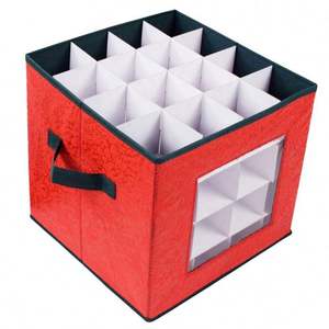 Hot Selling Holiday Xmas Ornament <b>Storage</b> Boxes Decorative Christmas <b>Storage</b> <b>Box</b> - Product Image 1