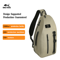 Sac de pêche submersible étanche GAF 10L IPX7 en nylon 420D avec double sangle réglable en TPU et porte-canne
