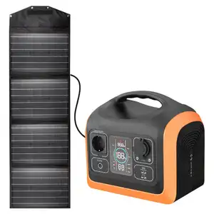 SOUOP tragbare powerstation lifepo4 battery charge solar generator 500w portable power station 600w solaranlage mit speicher set