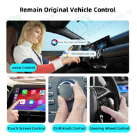 Dongle CarPlay Android Auto filaire et sans fil 2 en 1, fourni par l'usine, connexion automatique rapide, Plug and Play, personnalisation OEM ODM