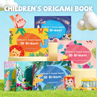 Kits d'origami 3D pour enfants, kit d'origami 3D DIY pour enfants de 8 à 12 ans, 6 ensembles thématiques avec 8 modèles pré-coupés et faciles à assembler chacun