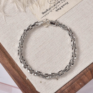 delicate glossy flat link <b>couple</b> <b>bracelet</b> luxe <b>bracelet</b> for girls elegant <b>bracelets</b> women luxury unisex casual fashion bangles - Product Image 4
