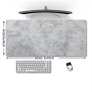 Alfombrilla de Ratón Personalizada con Bajo MOQ, Color Gris-2xl-sig, Alfombrilla de Ratón Grande con Diseño de Mármol, Sublimación, 1200*600, Impermeable, Bordes Cosidos, Alfombrilla de Juego - Product Image 2