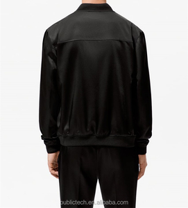 Chaqueta informal con cremallera para hombre, Logo personalizado, 100 poliéster, OEM - Product Image 2