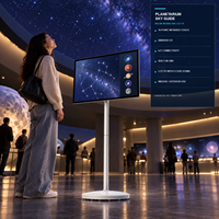 Afficheur numérique intelligent sans fil USB LCD 32 pouces, écran mobile extérieur, Android 13, rotation tactile 10 points, 1920x1080, pour magasin de détail
