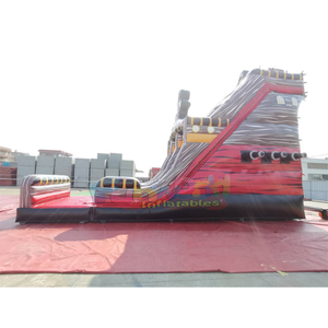 Commercial grade large toboggan gonflable black pearl <b>inflatable</b> pirate ship slide for outdoor party - Product Image 2