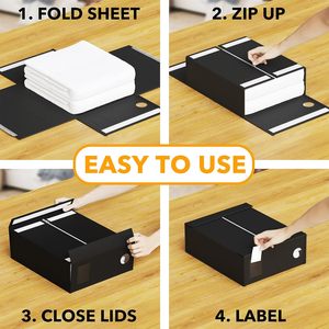 OEM <b>Foldable</b> Rectangle Modern Non-Woven Fabric <b>Storage</b> <b>Box</b> with Clear Window for Household Items Bedding Clothes Organizer - Product Image 3