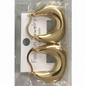 Orecchini a goccia in metallo di alta qualità stile classico Huggie orecchini placcatura in oro alla moda per feste gioielli da donna - Product Image 1