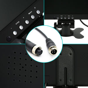 Caméra de sauvegarde inversée pour voitures, avec écran 7 pouces, 24v, 1000TV, Kit avec système de contrôle, pour chariot élévateur, remorque, 9/7 pouces - Product Image 5