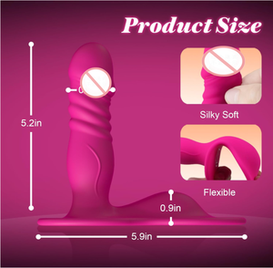 Giocattoli Sessuali Femminili con Controllo Remoto App, Dildo Indossabile con Funzioni di Spinta per Punto G e Stimolazione Clitoridea - Product Image 6