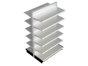 Étagères au détail droites de doubles côtés résistants métalliques étagère de supermarché de style américain - Product Image 2