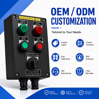 Estación de Control a Prueba de Explosiones IP65 Personalizada, 220V 380V, Caja de Control con Botones para Motor, Bomba, Ventilador, Equipo Industrial