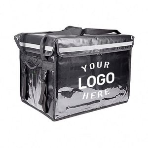 กระเป๋าส่งอาหารแบบพับได้คุณภาพสูงสั่งทำได้ตามต้องการ ขายส่ง ผลิตจากผ้า PP ทอ พิมพ์ลาย หนาพิเศษ สำหรับส่งอาหาร ใช้เป็นของแจกเพื่อการส่งเสริมการขาย - Product Image 3