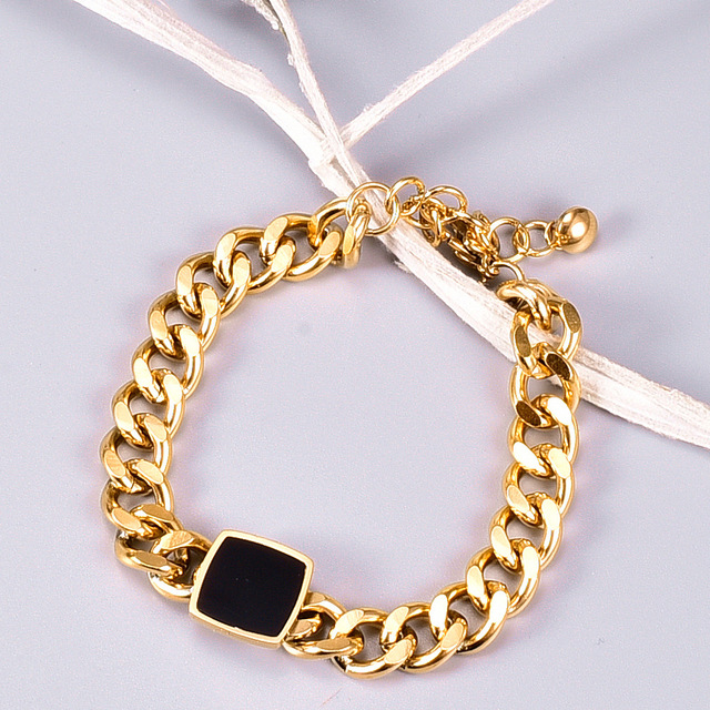 New Style Pulceras De Acero Dubai Mens Gold Chains Bracelet 18k Gold Filled Jewelry