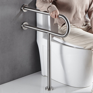 Home Culture 304 Stainless Steel Toilet Handrail Wall Mounted Anti <b>Slip</b> For Elderly And Disabled People Barrier Free - Product Image 2