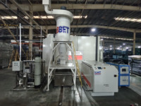 Robot Industri Pemotong Air Murni 3D 6-Axis Otomatis Akurasi Tinggi dengan Meja Putar dan Pompa Hidrolik Intensifier Panjang