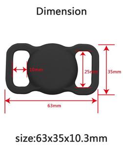 Funda Protectora de Silicona para Apple <span class=keywords><strong>Airtag</strong></span>, Localizador Antipérdida para Mascotas, Collar para Perros y Gatos, Accesorios para Airtags - Product Image 5