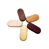 Clé USB en bois USB2.0 USB3.0 avec LED, 1 Go, 2 Go, 4 Go, 8 Go, 16 Go, 32 Go, 64 Go, 128 Go, 256 Go, 512 Go, 1 To