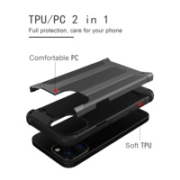 Desain Armor Baru Casing Ponsel Anti Guncangan TPU+PC untuk 13 Pro Max Perlindungan Anti Jatuh Kompatibel Pengisian Daya Nirkabel Tangguh