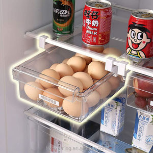 Pull Out Drawer Storage Shelf Holder Box Fridge Storage Organizer