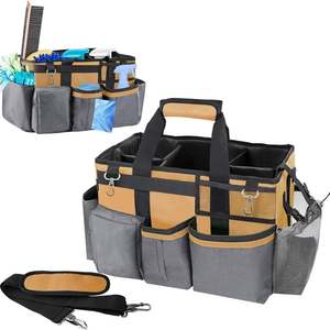 Extra Large Organizer Tote Cleaning <b>Caddy</b> Bag Custom Oxford Multifunctional <b>Tools</b> Bag for Housekeeping Electrician - Product Image 1