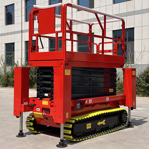Custom 4-18M Rupsantenne Lift Werkplatform Ruw Terrein Elektrische Mobiele Track Sissor Lift Met Ce - Product Image 2