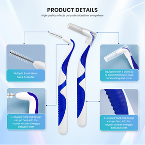 Brosse <span class=keywords><strong>interdentaire</strong></span> en forme de L, poils ultra fins, TPE de qualité alimentaire, soin buccal doux, nettoyage en profondeur, brosse <span class=keywords><strong>interdentaire</strong></span> <span class=keywords><strong>dentaire</strong></span> - Product Image 3