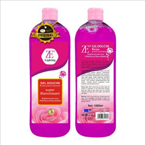 Gel douche <span class=keywords><strong>éclaircissant</strong></span> et exfoliant pour le corps, best-seller. Lotion corporelle au collagène et à la rose 1000ml. - Product Image 6