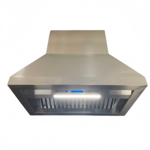 36 Inch Electric Stainless Steel Smart Kitchen Hood 1000m/hr Baffle Filter Touch Sensitive Control LED <b>Light</b> Hotel Use Wall - Product Image 1