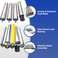 Rouleaux, pignons et tambours en acier inoxydable galvanisé pour lignes de production, disponibles sur mesure